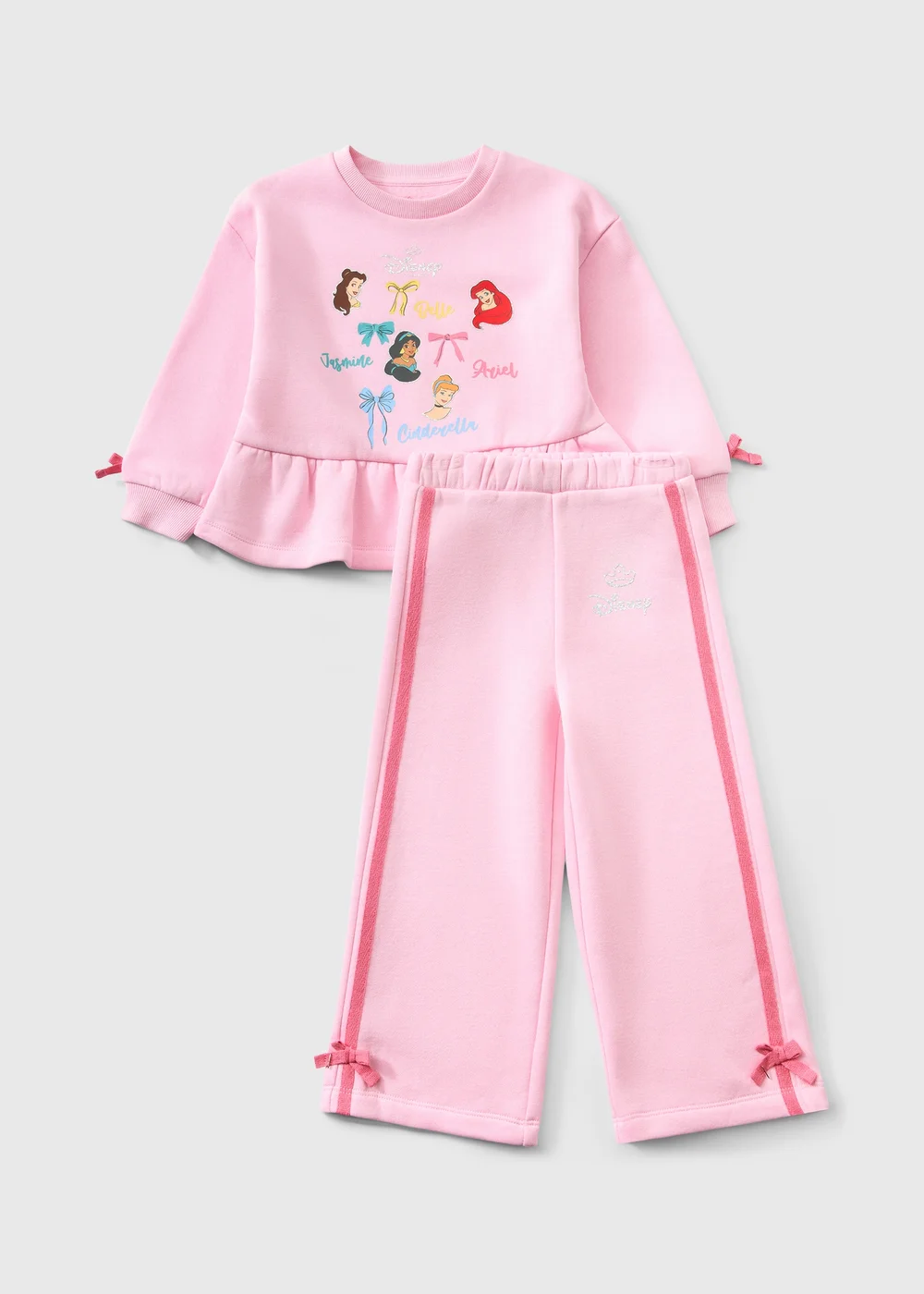 Girls Pink Princess Top & Jogging Bottoms Set (2-9 yrs) - 2-3 Yrs Image 1