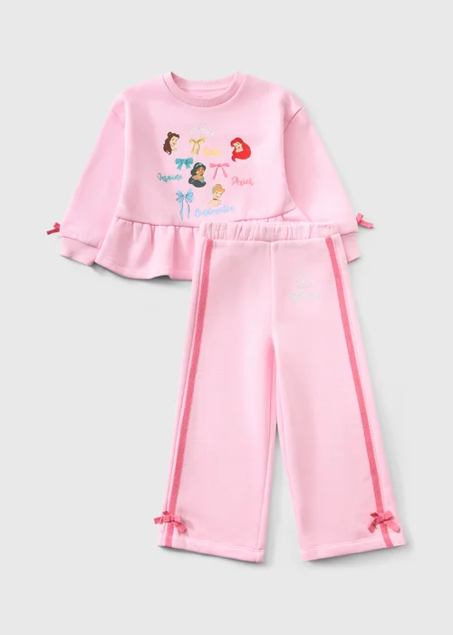 Girls Pink Princess Top & Jogging Bottoms Set (2-9 yrs) - 2-3 Yrs Image 1