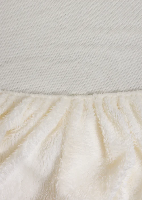 Cream Teddy Fleece Fitted Sheet - Single Image 2