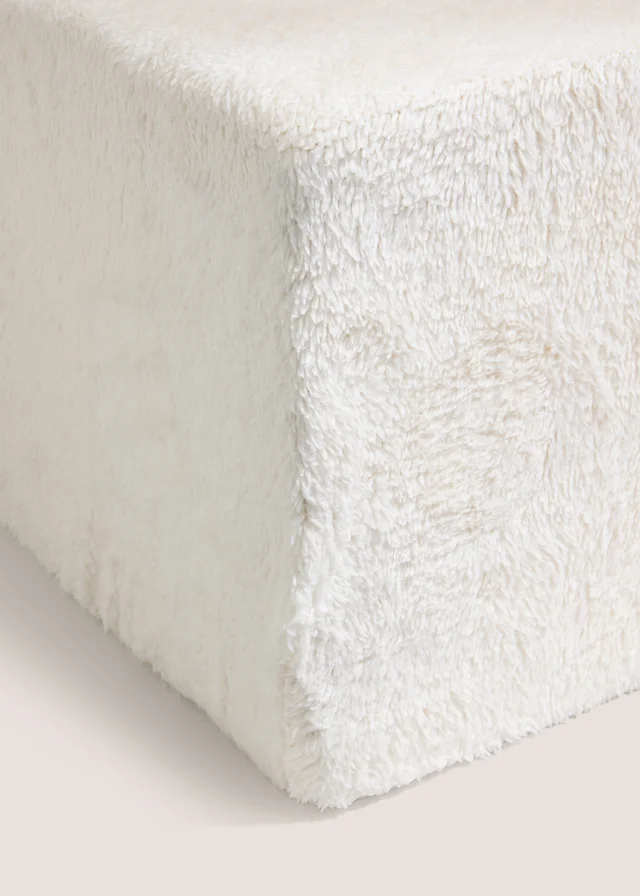 Cream Teddy Fleece Fitted Sheet
