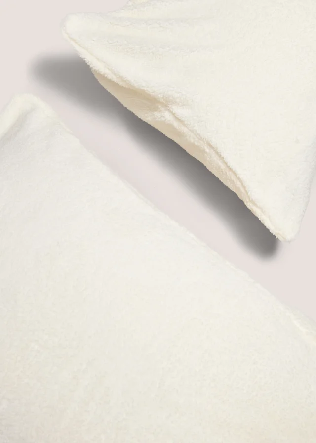 Cream Teddy Fleece Pillowcase Set