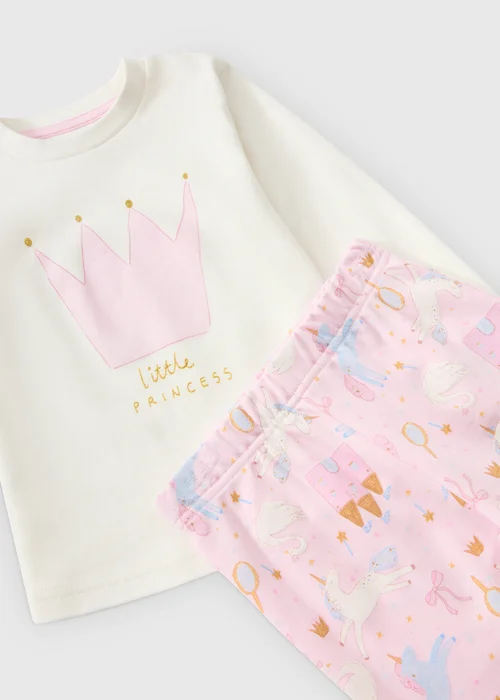 Girls Pink Little Princess Pyjamas (1-7 yrs) - 1-1.5 Yrs Image 2