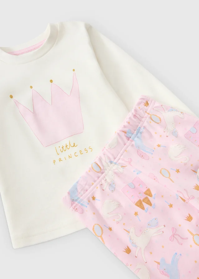Girls Pink Little Princess Pyjamas (1-7 yrs)