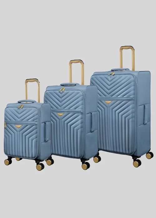 IT Luggage Blue Desirable Winward Suitcase - Cabin Image 4