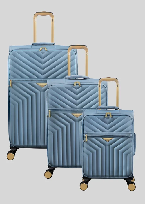 IT Luggage Blue Desirable Winward Suitcase - Cabin Image 3