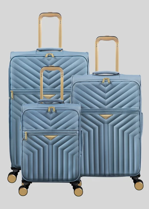 IT Luggage Blue Desirable Winward Suitcase - Cabin Image 1