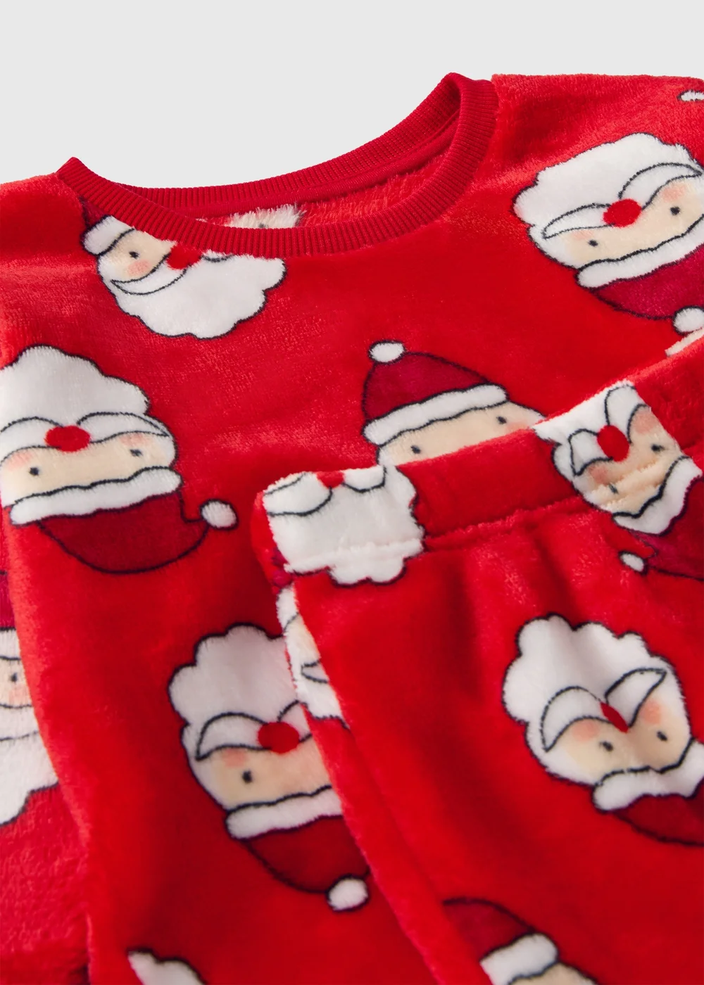 Boys Red Santa Print Christmas Pyjamas (1-13yrs) - 1-1.5 Yrs Image 2