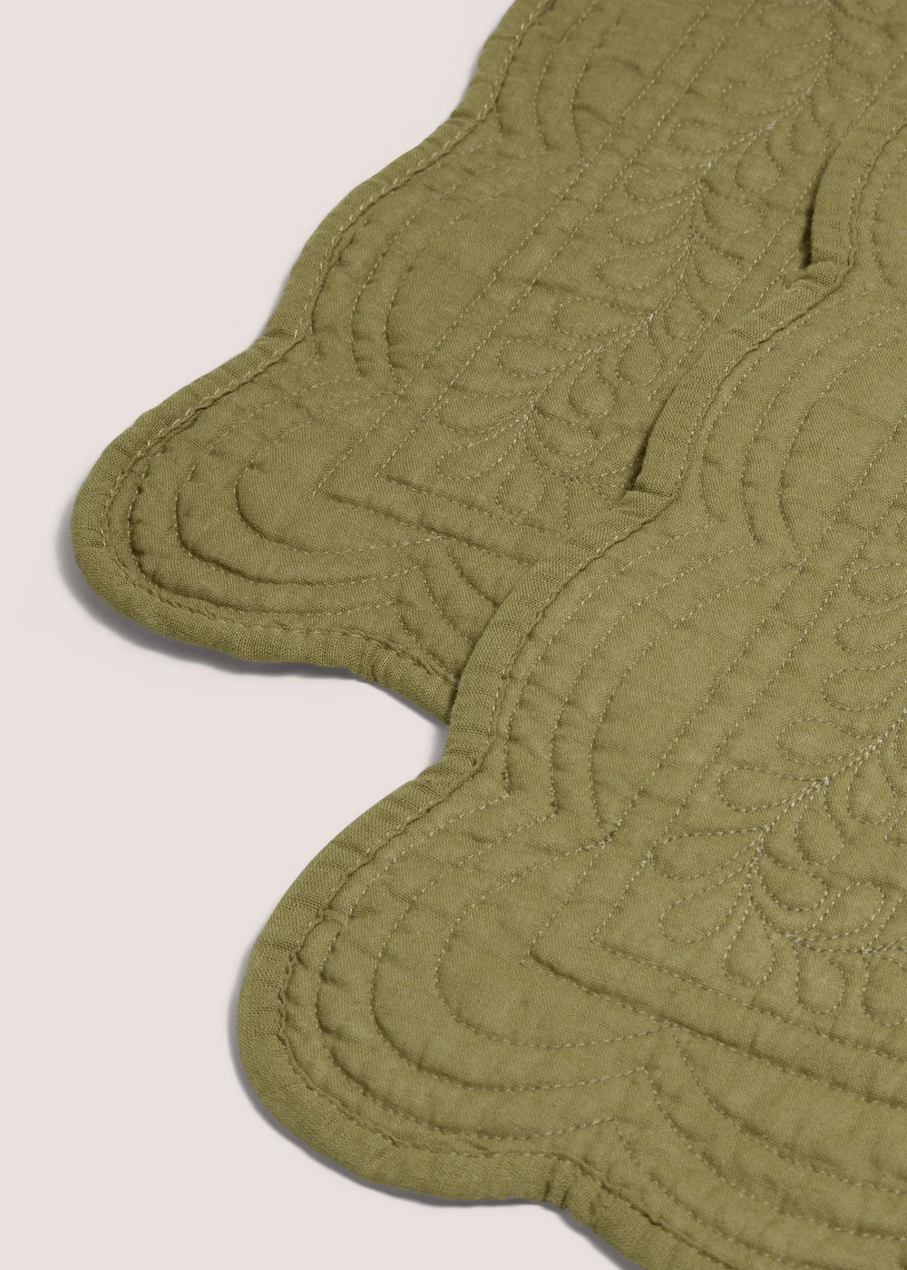 2 Pack Quilted Green Placemats Image 2