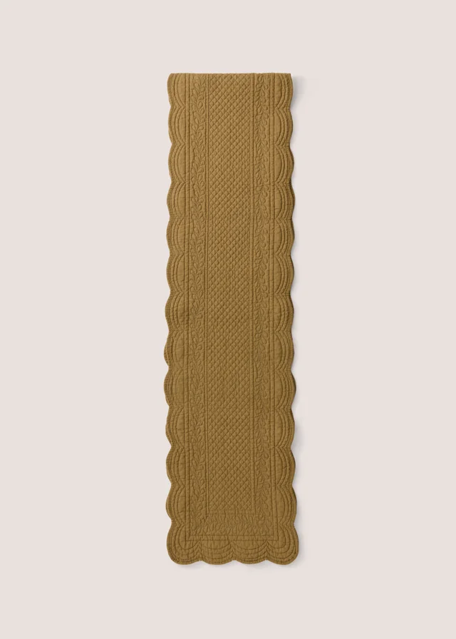 Green Quilted Table Runner