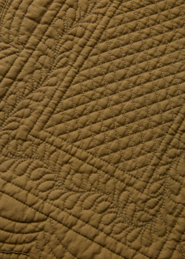 Green Quilted Table Runner