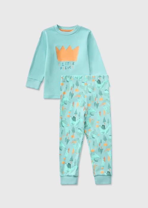 Boys’ Blue Little Prince Pyjama Set - 1-1.5 Yrs Image 1