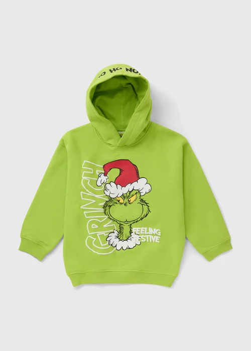 Boys Green Grinch Hoodie (1.5-13 Yrs) - 1-1.5 Yrs Image 1