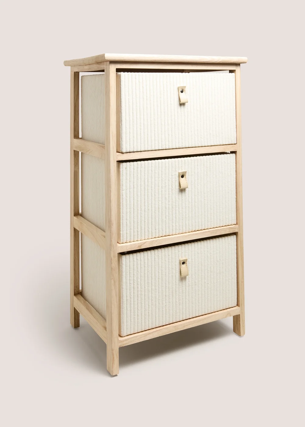 Cream Cord Drawers Image 1