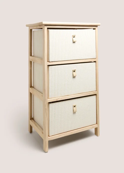 Cream Cord Drawers Image 1