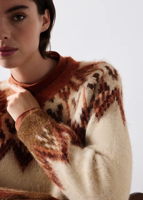 Ginger Fairisle Brushed Jumper - XS Image 4