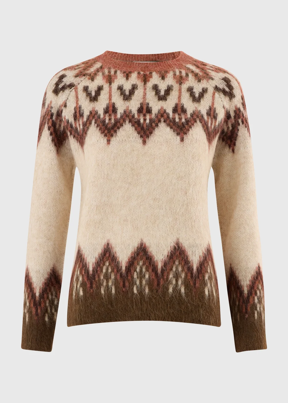 Ginger Fairisle Brushed Jumper - XS Image 5