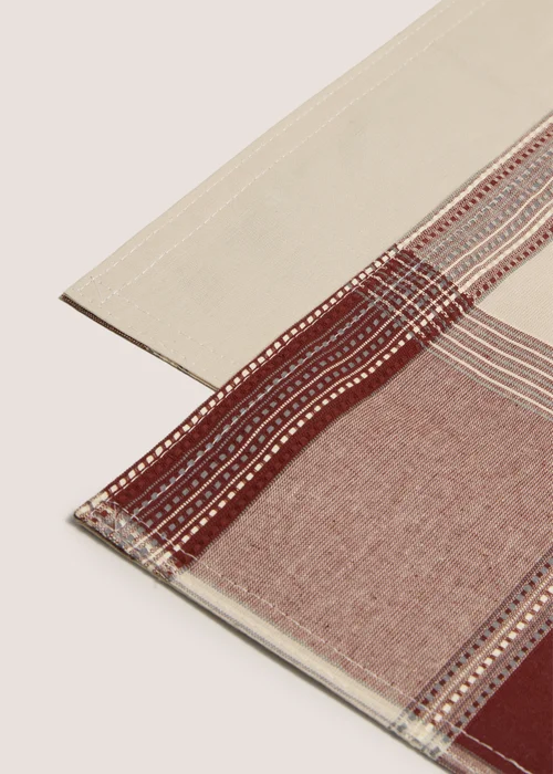 Rust Stripe & Checked Placemats Image 2