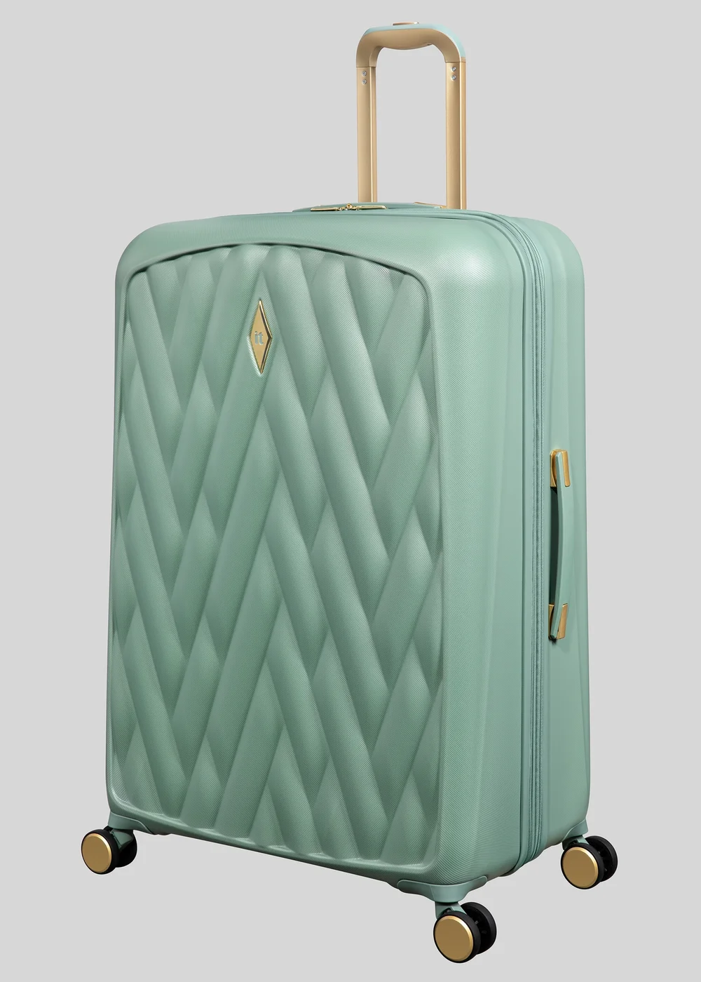 IT Luggage Green Crossbeam Hard Suitcase - Cabin Image 5