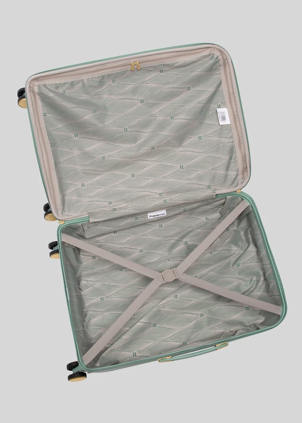IT Luggage Green Crossbeam Hard Suitcase - Cabin Image 7