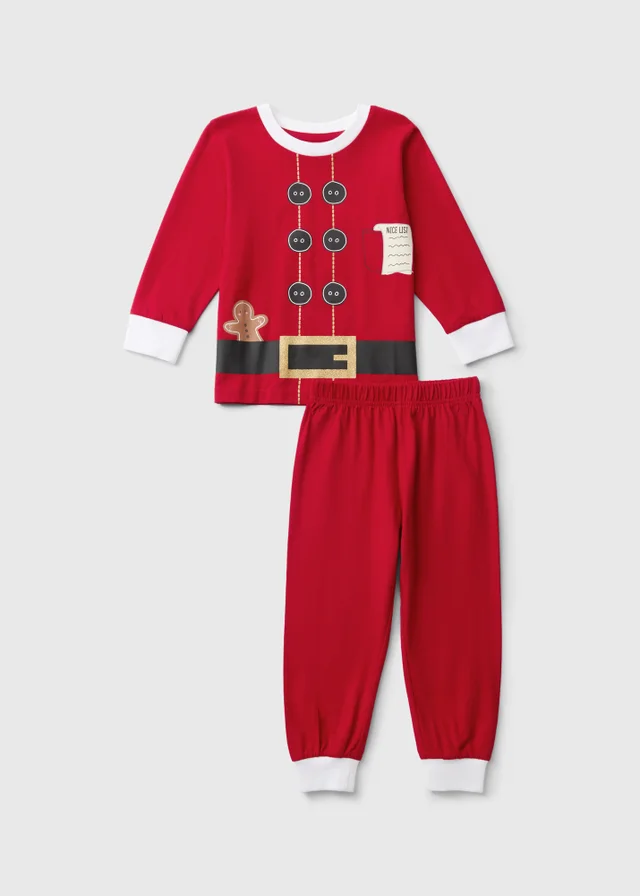 Kids Red Santa Dress Up Christmas Pyjamas (1-7yrs)