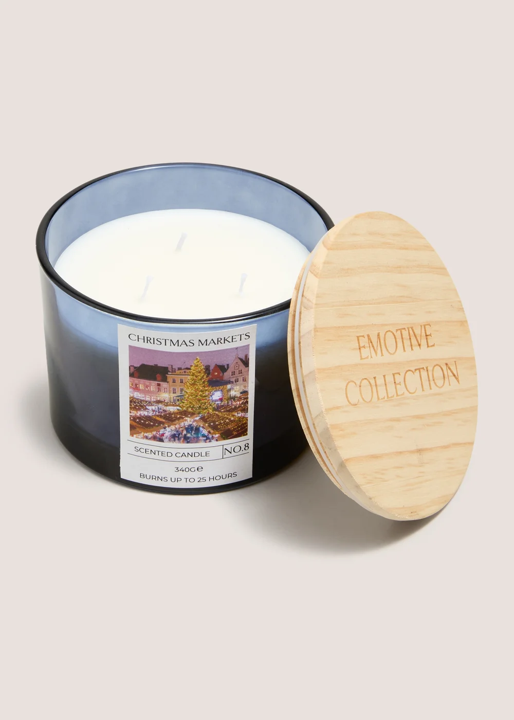 Navy Christmas Markets 3 Wick Candle Image 1
