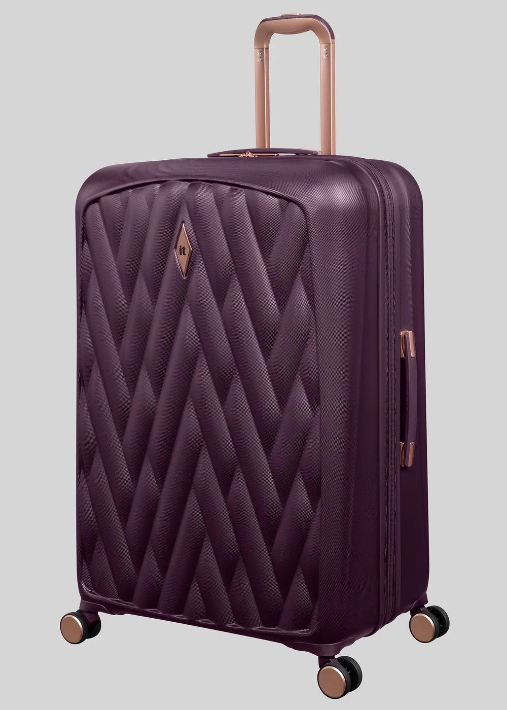 IT Luggage Burgundy Crossbeam Hard Suitcase - Cabin Image 4