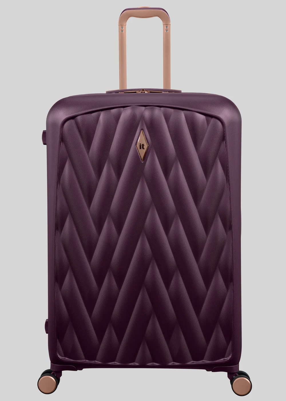 IT Luggage Burgundy Crossbeam Hard Suitcase - Cabin Image 3