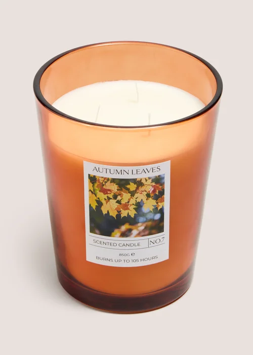 Autumn Leaves Large Candle Image 1