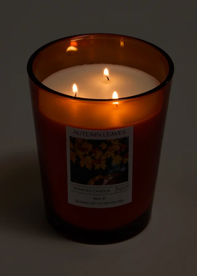 Autumn Leaves Large Candle