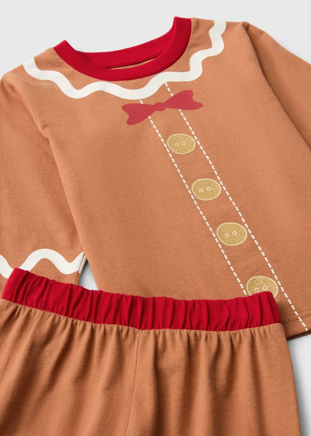 Boys Brown Gingerbread Pyjamas (1-7 yrs)