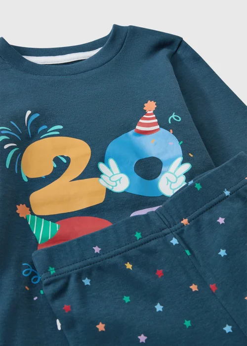 Boys Blue New Year 2027 Pyjama Set (1-7yrs) - 1-1.5 Yrs Image 2