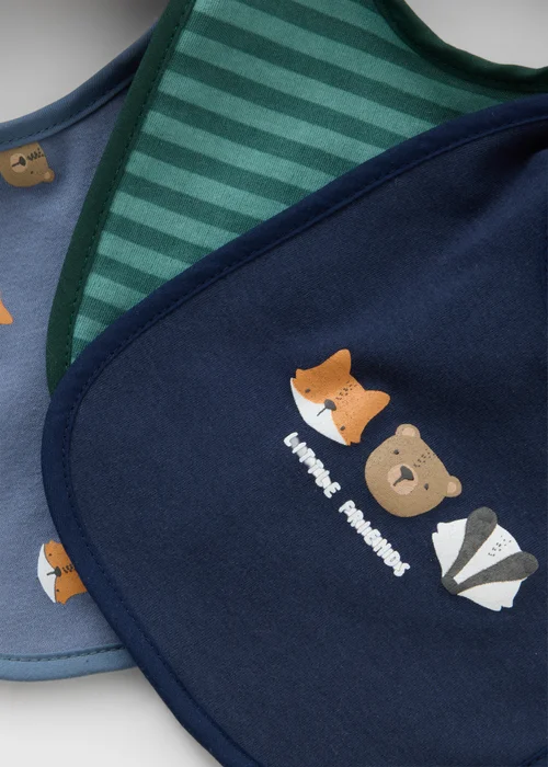 3 Pack Baby Animal Bibs - One Size Image 2