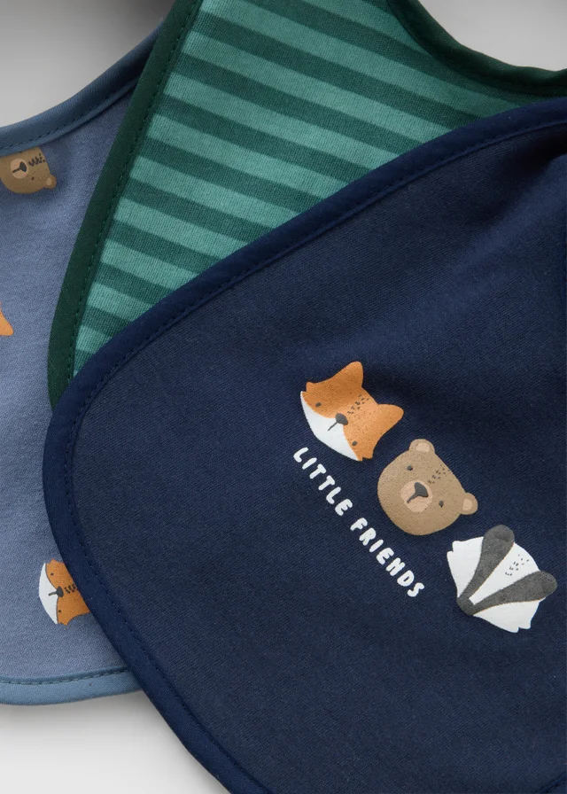 3 Pack Baby Animal Bibs