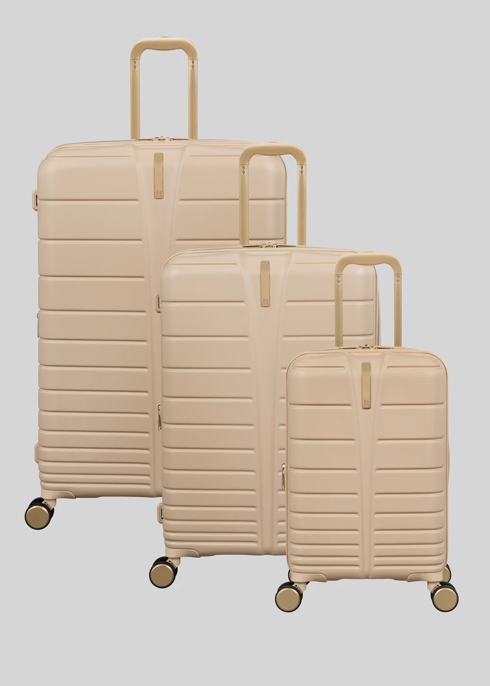 IT Luggage Sand Natural Hard Suitcase - Cabin Image 1