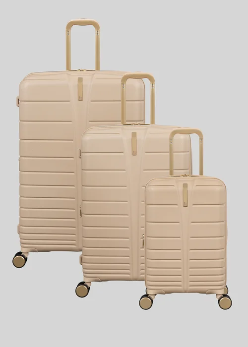 IT Luggage Sand Natural Hard Suitcase - Cabin Image 1