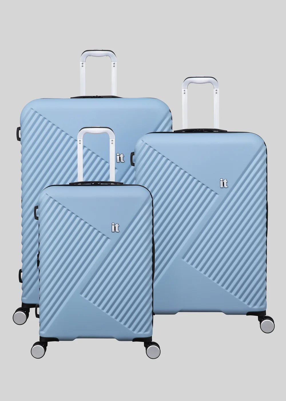 IT Luggage Sky Blue Hard Suitcase - M Image 5