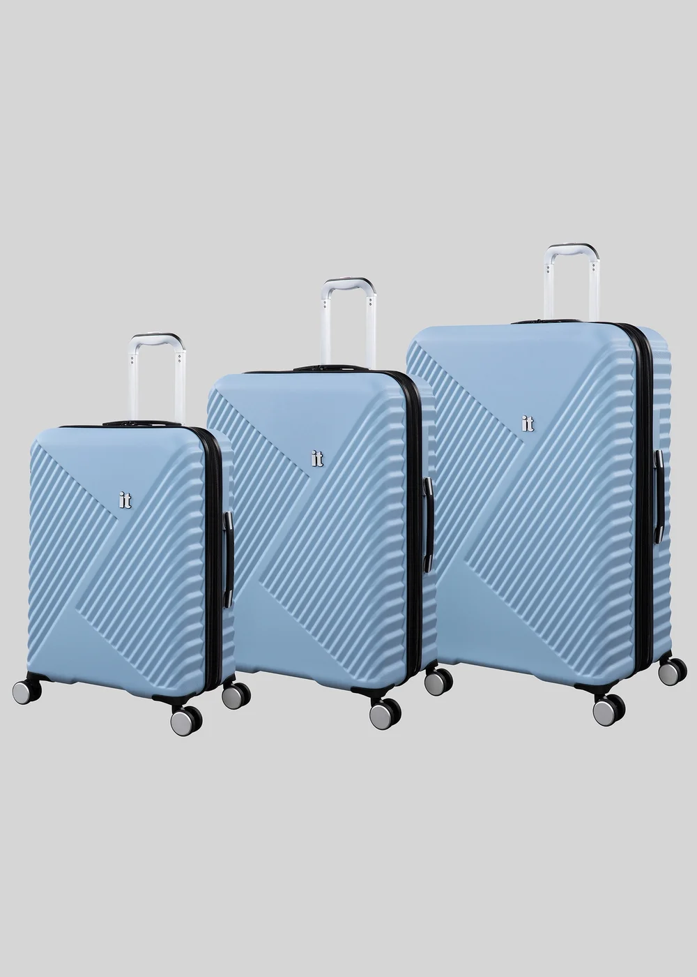 IT Luggage Sky Blue Hard Suitcase - M Image 3