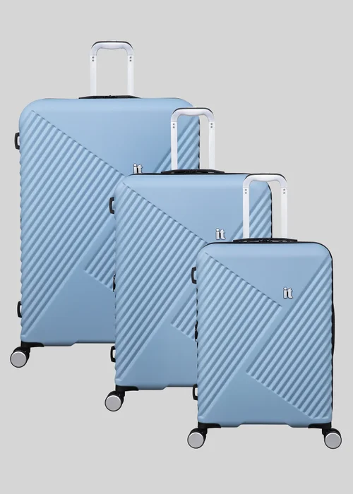 IT Luggage Sky Blue Hard Suitcase - M Image 1