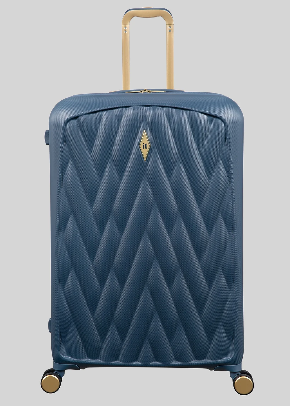 IT Luggage Blue Cossbeam Hard Suitcase - Cabin Image 2