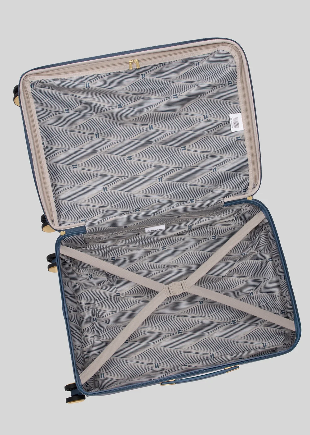 IT Luggage Blue Cossbeam Hard Suitcase - Cabin Image 5