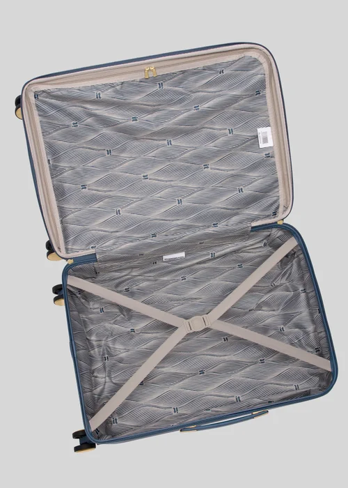 IT Luggage Blue Cossbeam Hard Suitcase - Cabin Image 5