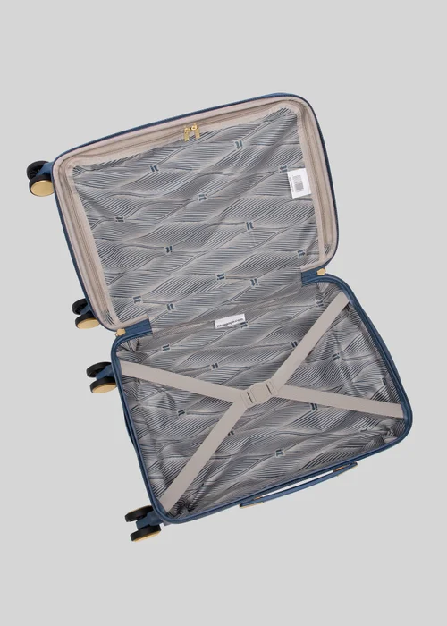 IT Luggage Blue Cossbeam Hard Suitcase - Cabin Image 7