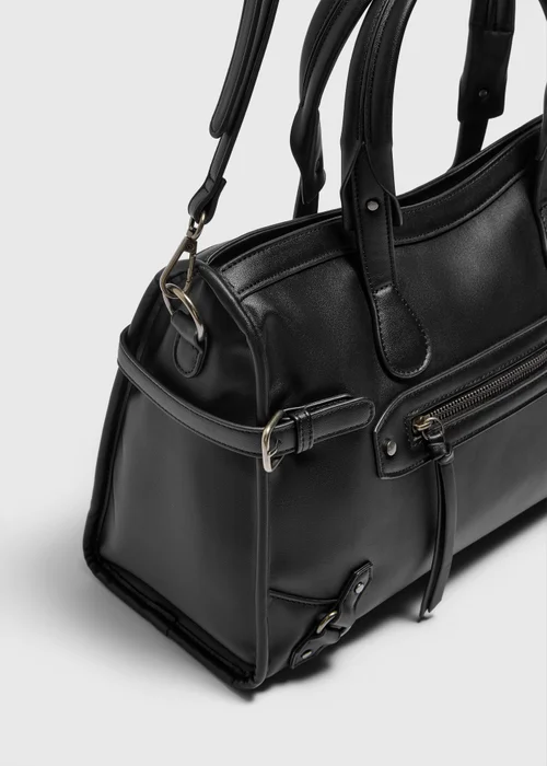 Black Large City Weekender Bag - One Size Image 2