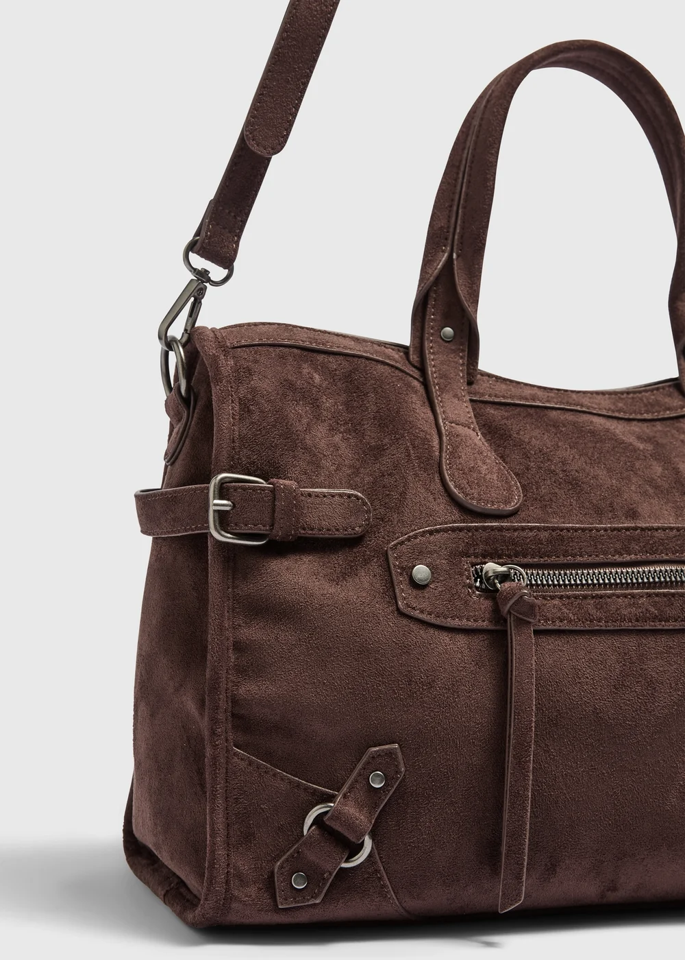 Brown Large City Bag - One Size Image 2