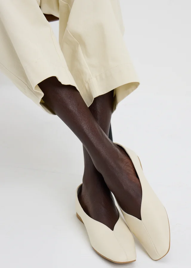 Cream Ballet Flats
