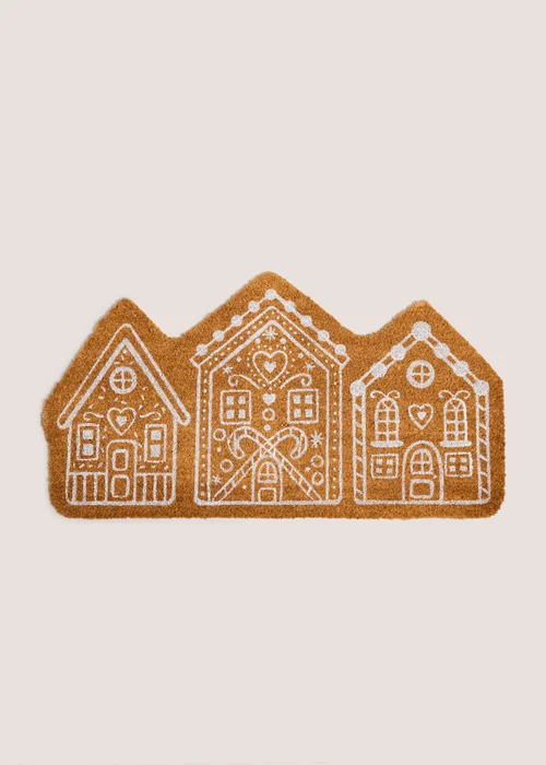 Gingerbread House Door Mat Image 1