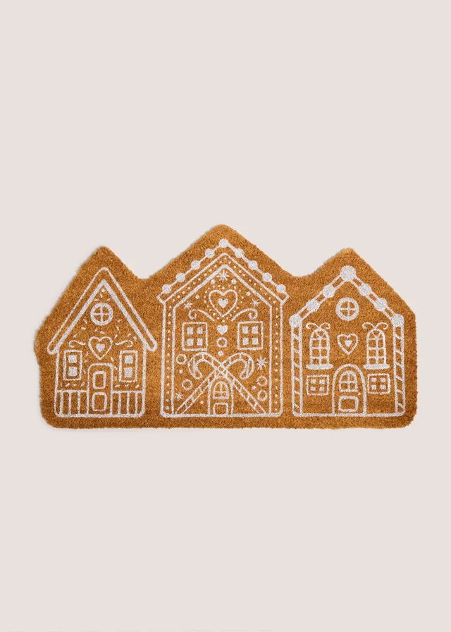 Gingerbread House Door Mat
