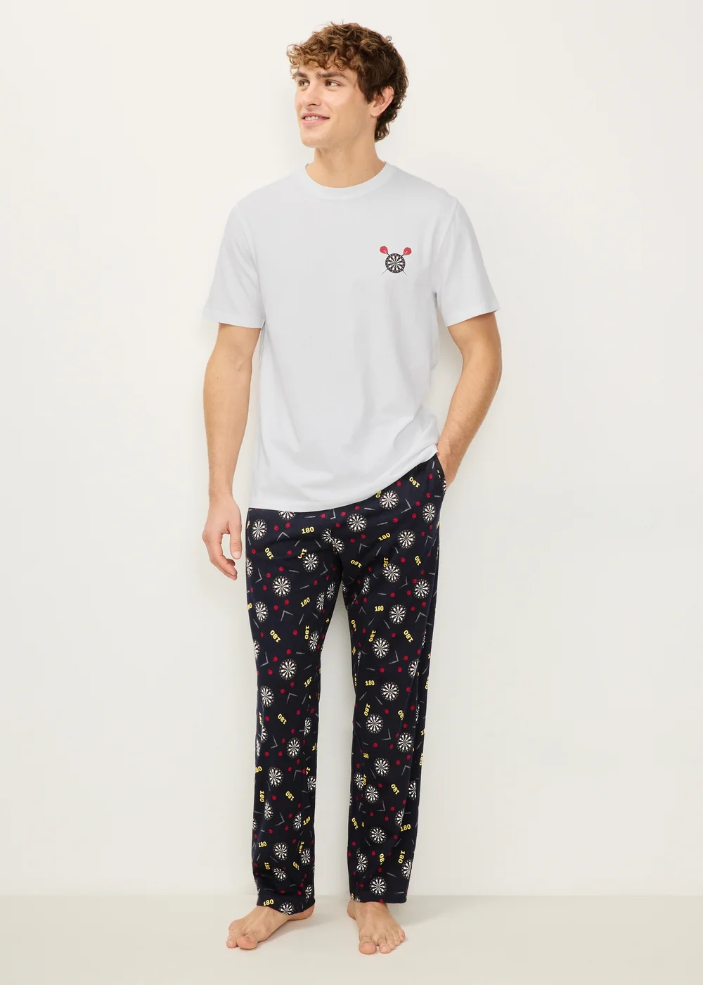 Darts White Pyjama Set - XS Image 1