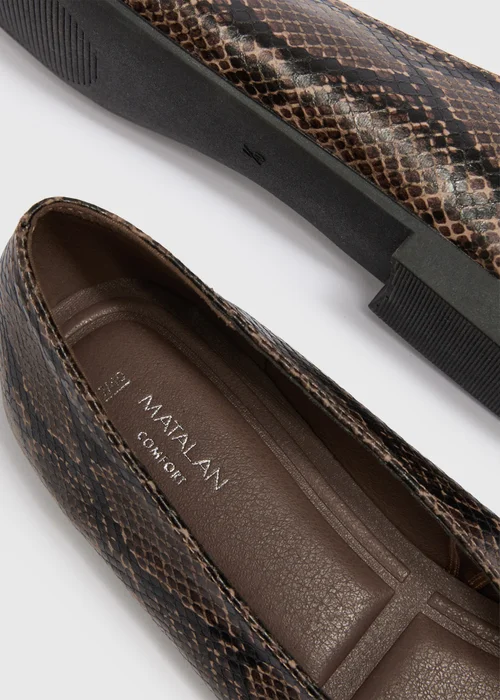 Snake Print Ballet Flats - 3 Image 4