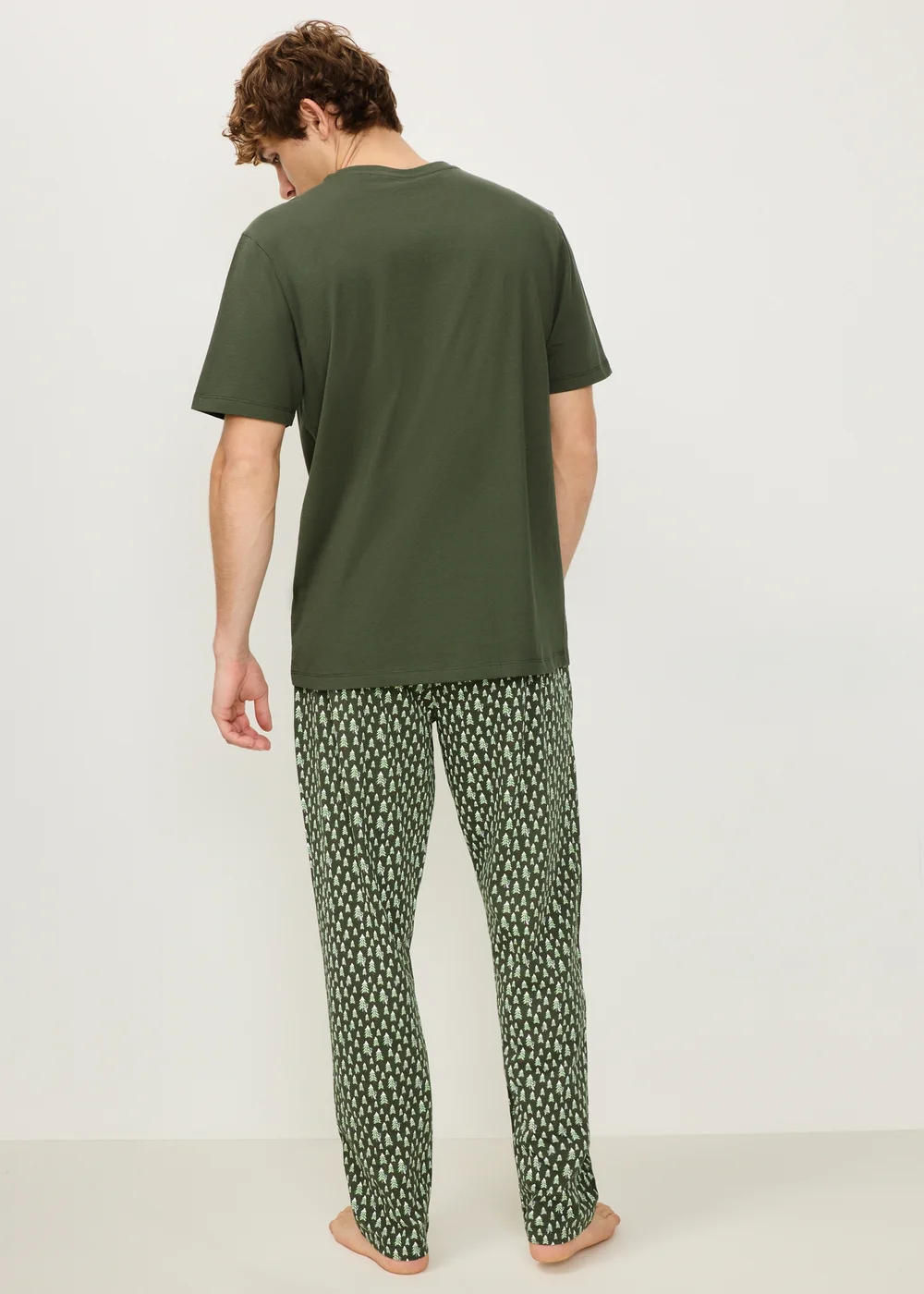 Green Yeti Print Christmas Pyjamas - XS Image 2